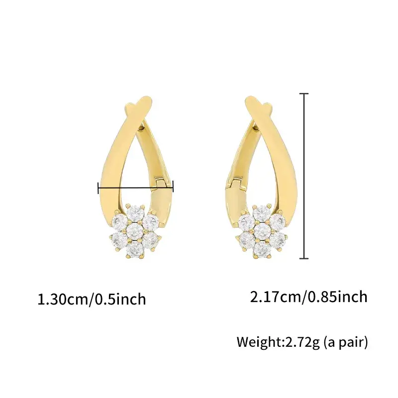 Floral spark Hoop - FY0165